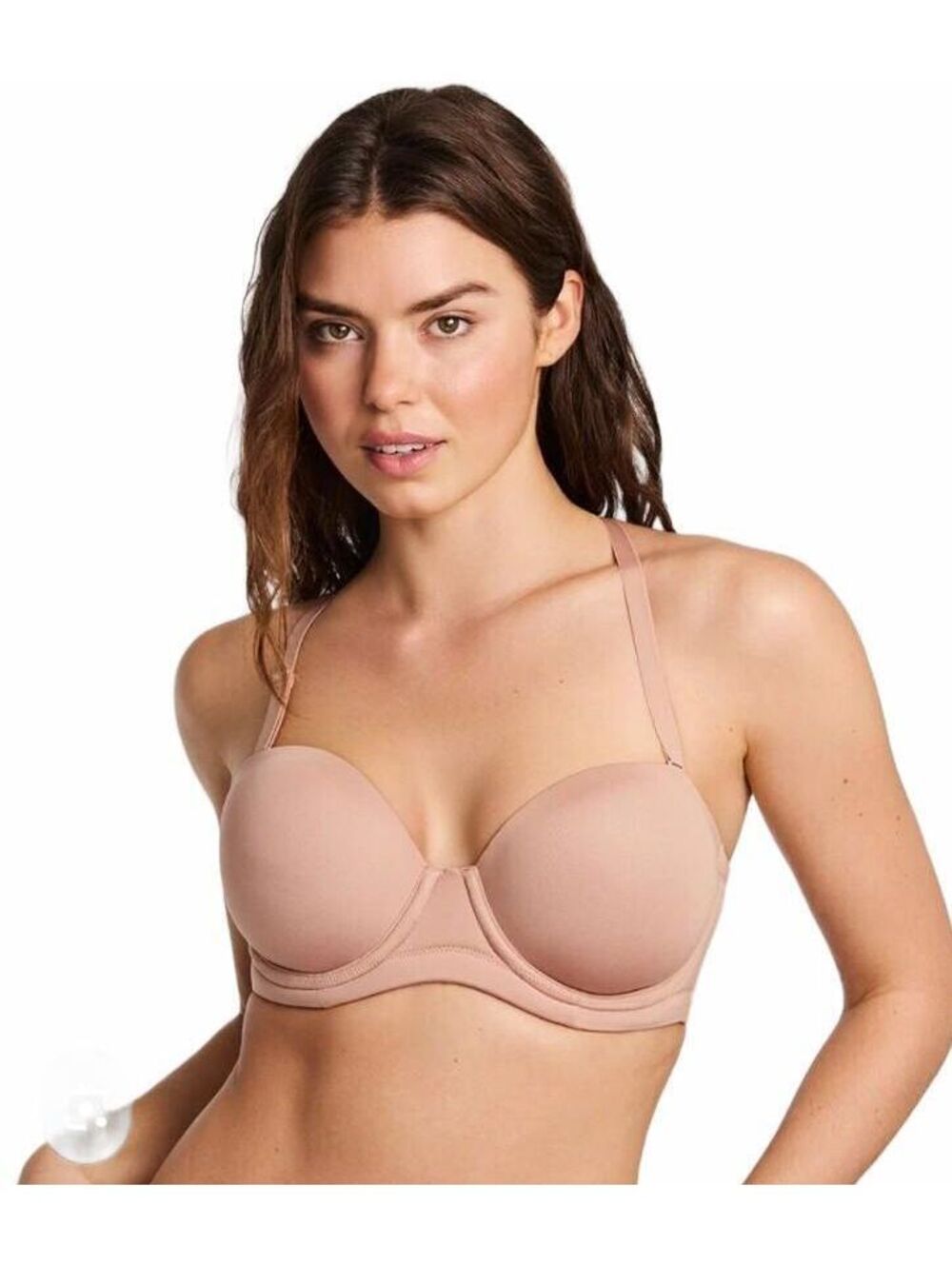 Wacoal Red Carpet Strapless Underwire Bra size 38DD Nude Beige Tan Neutral NEW